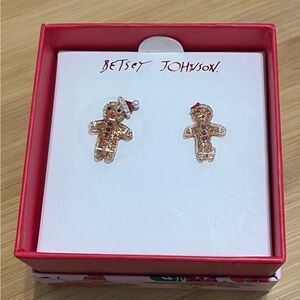 Gingerbread earrings by Betsey Johnson
